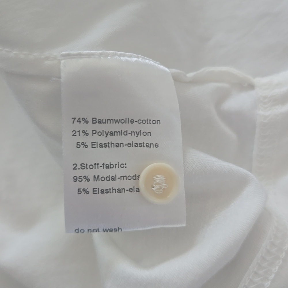 Akris Punto White Cotton Poplin And Elastane Ruffled Button Down Size 8 - Picture 12 of 16
